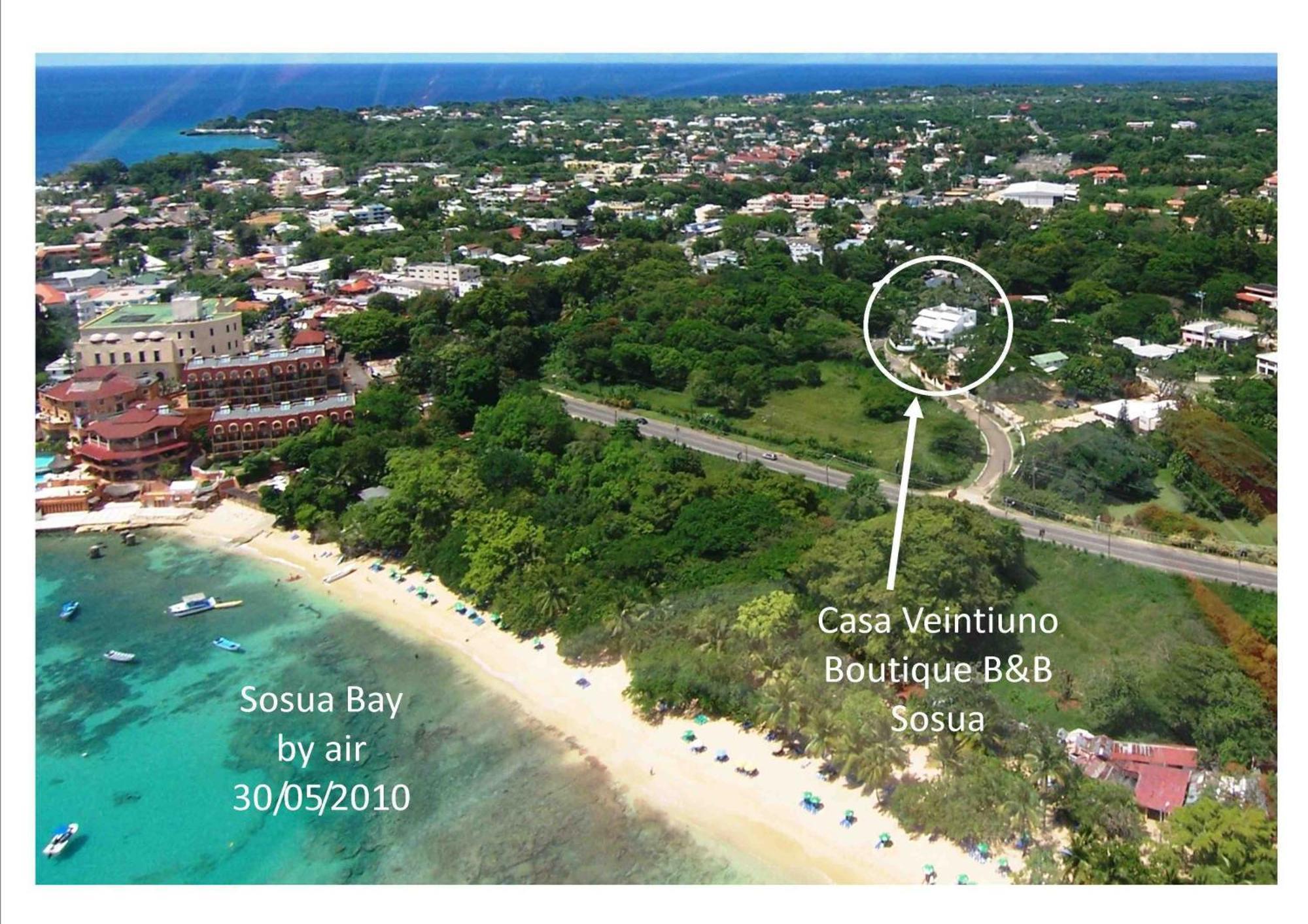 Casa Veintiuno Otel Sosúa Dış mekan fotoğraf